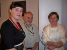 Wernisaz 14-go pleneru w Osiekach 2011 r. - Właściciele dworku w Osiekach: Anna, Grażyna, Jerzy Jasieńscy - fot. Ryszard Kowalewski