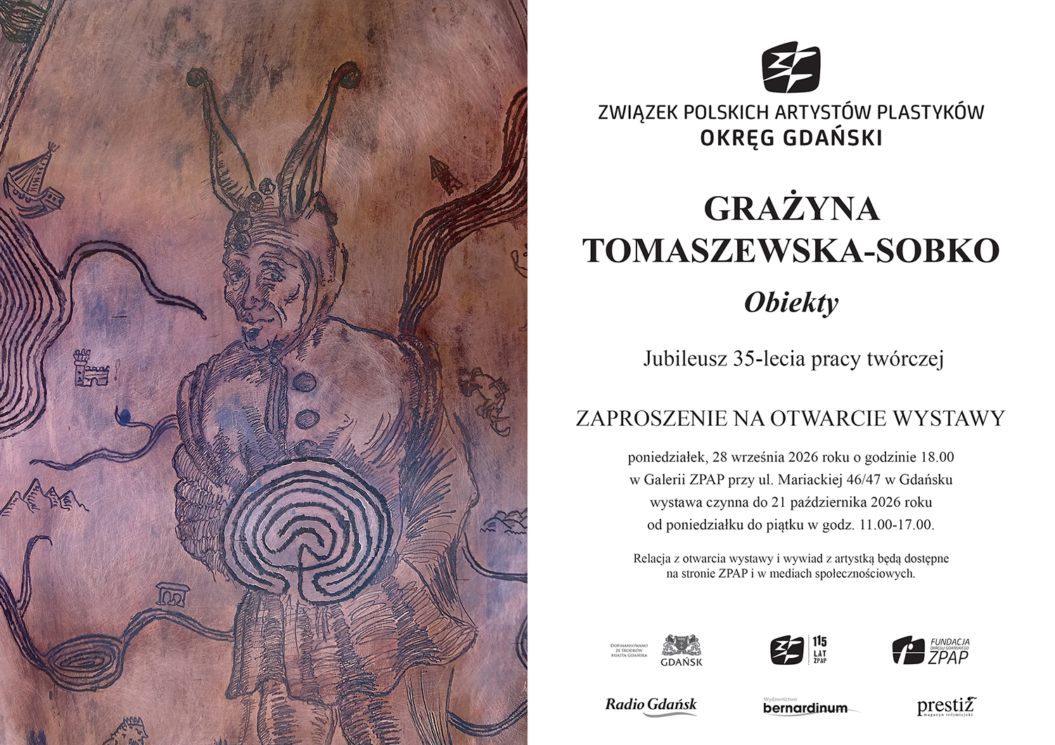 Wernisaż jubileuszowej wystawy Grażyny Tomaszewskiej Sobko